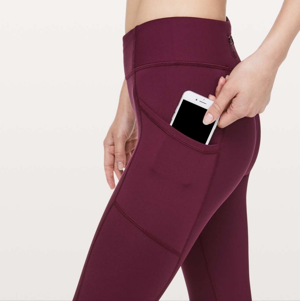 Lululemon Tight Stuff Tight II 25" Legging Deep Ruby Sz 4 - Picture 4 of 15